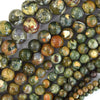 Natural Rainforest Green Rhyolite Jasper Round Beads 15