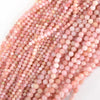 AA Natural Faceted Peruvian Pink Opal Round Beads 15.5