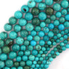 Green Turquoise Round Beads Gemstone 15.5