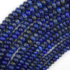 Natural Blue Lapis Lazuli Rondelle Button Beads 15