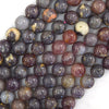 Natural Madagascar Purple Rose Quartz Round Beads 15