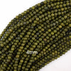 Natural Green Epidote Pyrite Inclusion Round Beads 15