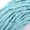 Cream Blue Turquoise Heishi Disc Beads Gemstone 15.5