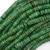 D Green Turquoise Heishi Disc Beads Gemstone 15.5