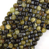 Natural Green Garnet Round Beads Gemstone 15