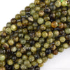 Natural Green Garnet Round Beads Gemstone 15