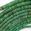 D Green Turquoise Heishi Disc Beads Gemstone 15.5