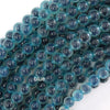 8mm Pink Blue Green Olive Candy Agate Round Beads 15