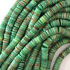 Natural Green Chrysoprase Heishi Disc Beads Gemstone 15.5