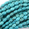 Blue Turquoise Rice Beads Gemstone 15.5