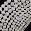 White Turquoise Round Beads Gemstone 15