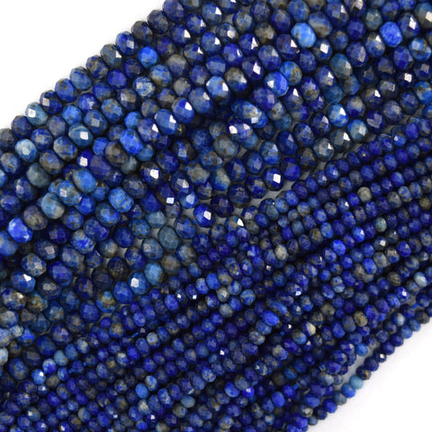 4mm natural blue lapis lazuli cube beads 15.5" strand