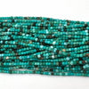 Faceted Brown Green Turquoise Cube Beads Gemstone 15.5