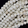 White Turquoise Round Beads Gemstone 15