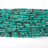 Faceted Brown Green Turquoise Cube Beads Gemstone 15.5