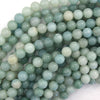 Natural Blue Amazonite Round Beads Gemstone 15