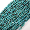 Brown Matrix Blue Turquoise Heishi Disc Beads Gemstone 15.5