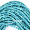 Blue Turquoise Heishi Disc Beads Gemstone 15.5