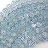 AA Natural Blue Aquamarine Round Beads Gemstone 15