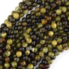 Natural Green Garnet Round Beads Gemstone 15