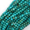 Green Turquoise Round Beads Gemstone 15.5