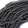 2.4mm Large Hole Natural Hematite Round Beads 15.5