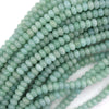 Natural Blue Amazonite Rondelle Button Beads Gemstone 14.5