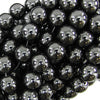 Natural Magnetic Hematite Round Beads 15