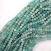 Natural Blue Amazonite Round Beads Gemstone 15