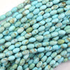 5x8mm cream blue turquoise rice beads 15.5