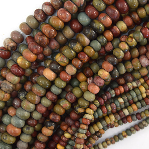 Natural Ocean Jasper Round Beads Gemstone 15" Strand 6mm 8mm 10mm S4