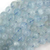 AA Natural Blue Aquamarine Round Beads Gemstone 15