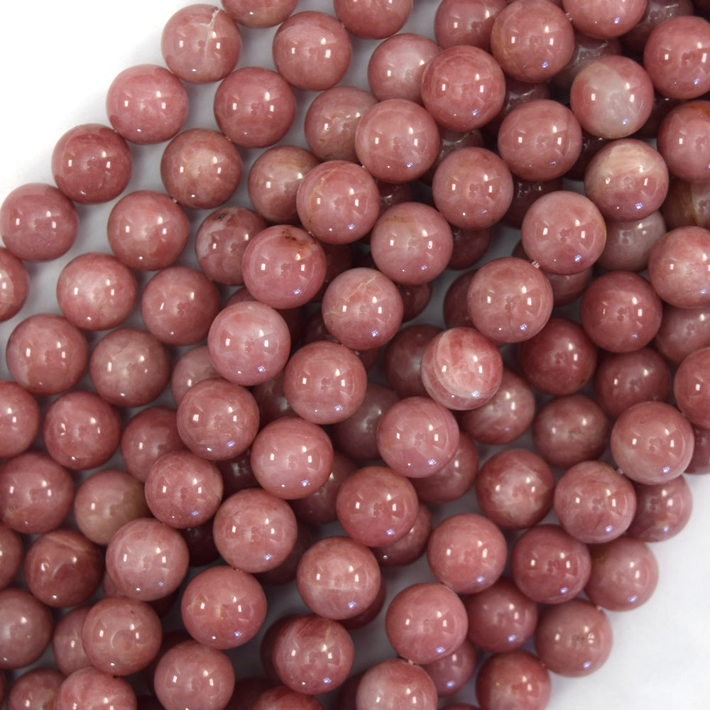 AA Natural Pink Opal Round Beads Gemstone 15" Strand 6mm 8mm