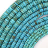 Brown Matrix Blue Turquoise Heishi Disc Beads Gemstone 15.5