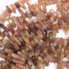 12-24mm natural strawberry quartz stick spike beads 15