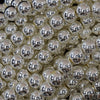 Bright Silver Hematite Round Beads 15.5