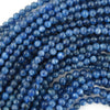 AA Blue Kyanite Round Beads Gemstone 15.5