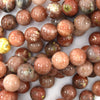 10mm pink yellow jasper round beads 15.5