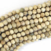 8mm matte african opal round beads 15.5