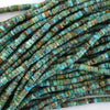 Natural Brown Green Turquoise Heishi Disc Beads Gemstone 15.5