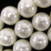 22mm ivory white plastic pearl round beads 16