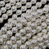 Bright Silver Hematite Round Beads 15.5