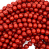 Red Coral Round Beads Gemstone 15.5