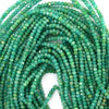 2mm - 2.5mm faceted green Russian amazonite rondelle beads 16