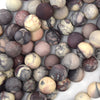 Natural Matte Porcelain Jasper Round Beads 15.5