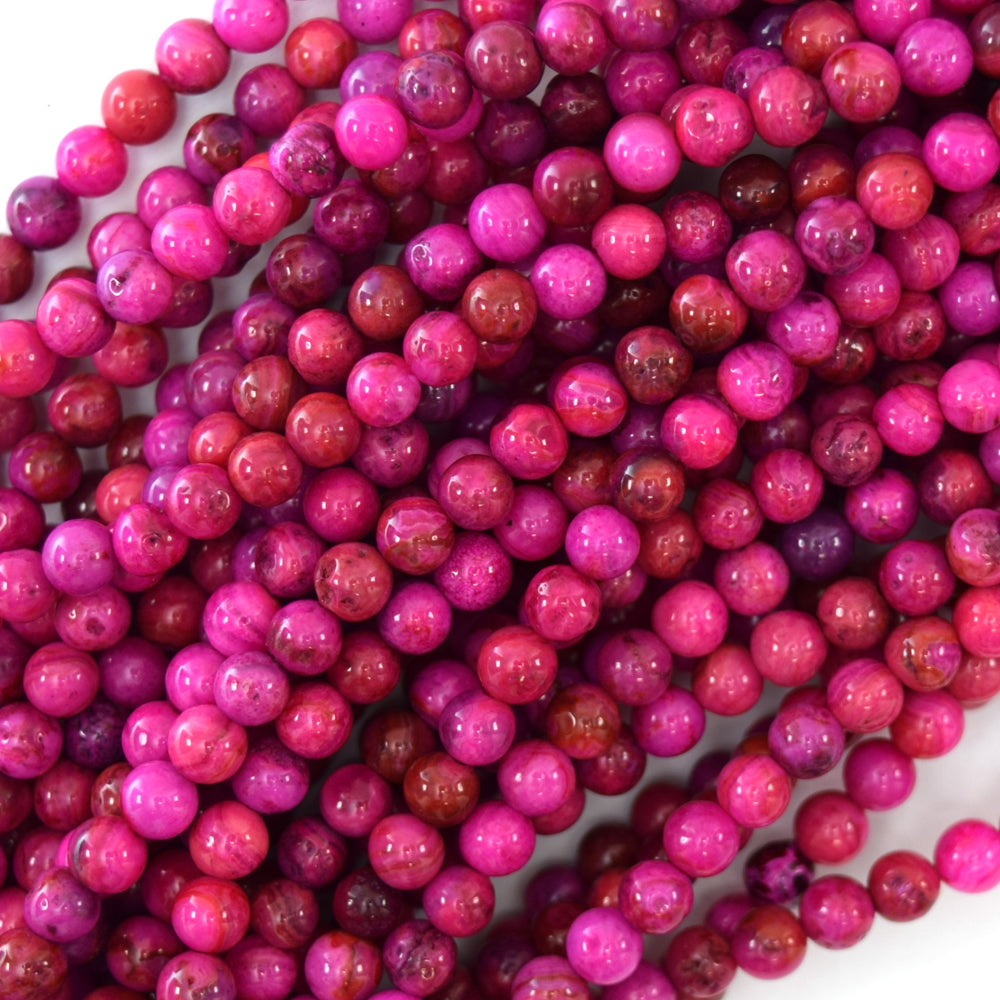 Natural Red Agate 4mm 6mm 8mm 10mm 12mm Round Beads 15.5