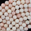 Natural Light Pink Opal Round Beads Gemstone 15