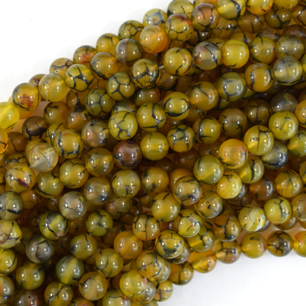 Light Green Agate Round Beads Gemstone 14.5 Strand 6mm 8mm 10mm 12mm –  Eagle Beadz