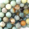 Natural Multicolor Amazonite Round Beads 15