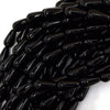 16mm black onyx teardrop beads 15.5